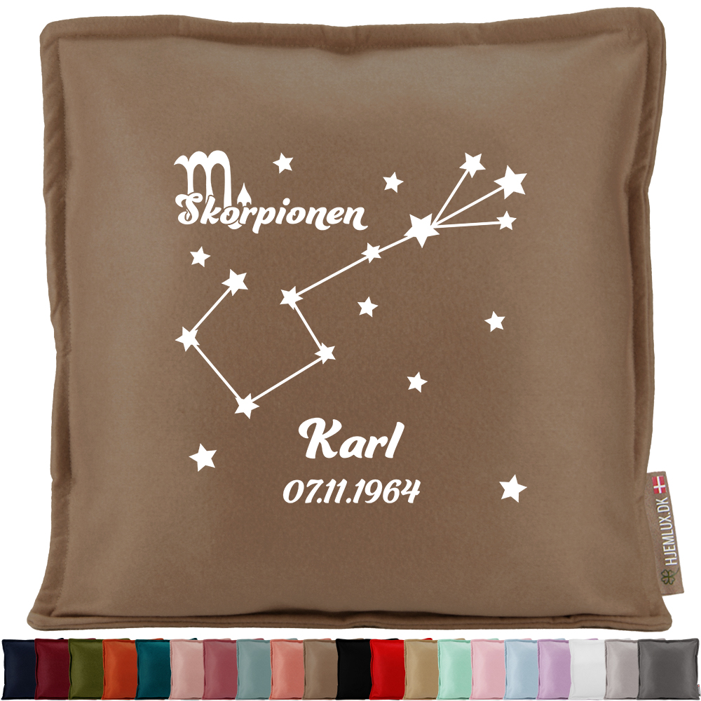 Stjernetegn "Look at the stars" - Skorpionen | Pyntepude i filt