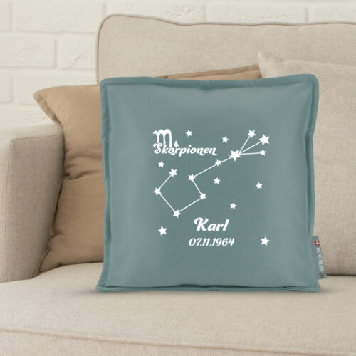 Alternative view of Stjernetegn "Look at the stars" - Skorpionen | Pyntepude i filt