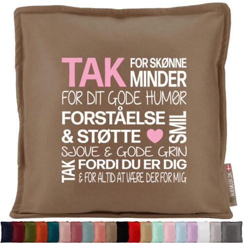 Tak for skønne minder... | Pyntepude i filt