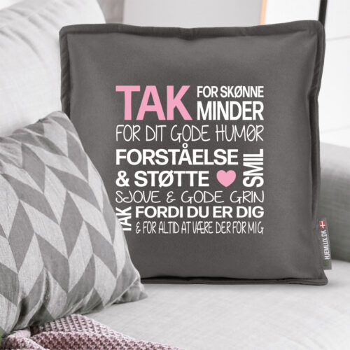 Alternative view of Tak for skønne minder... | Pyntepude i filt