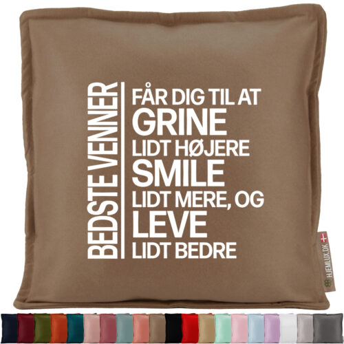 Bedste venner… | Pyntepude i filt