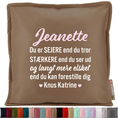 Du er sejere end du tror... | Pyntepude i filt