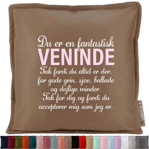 Du er en fantastisk veninde… #4 | Pyntepude i filt