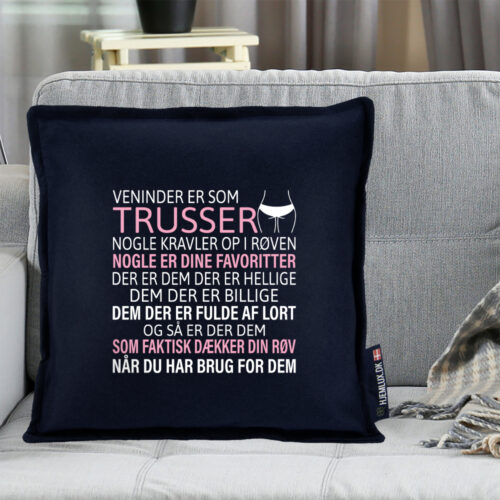 Alternative view of Veninder er som trusser… | Pyntepude i filt