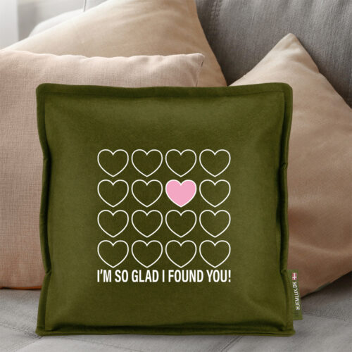 Alternative view of I'm so glad I found you! | Pyntepude i filt