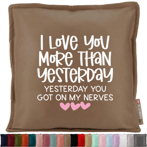 I love you more than yesterday... | Pyntepude i filt