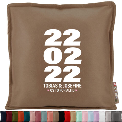 En helt unik dag... | Pyntepude i filt