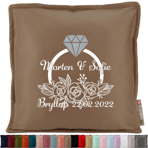 Bryllup blomster & ring | Pyntepude i filt