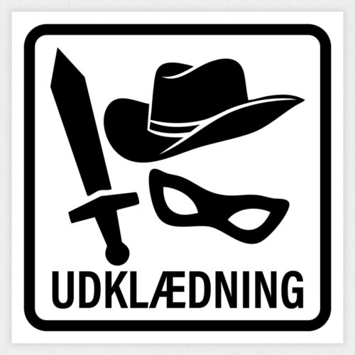 Piktogram - udklædning #1 | wallsticker