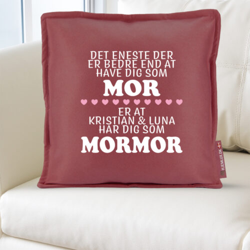 Det eneste der er bedre end... mor/mormor | Pyntepude i filt - Image 2
