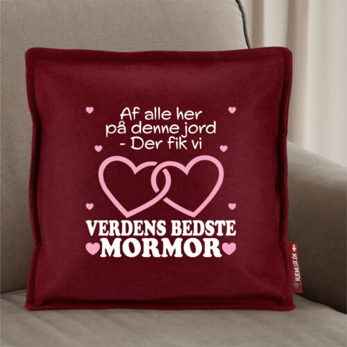 Alternative view of Af alle her på denne jord... - mormor | Pyntepude i filt