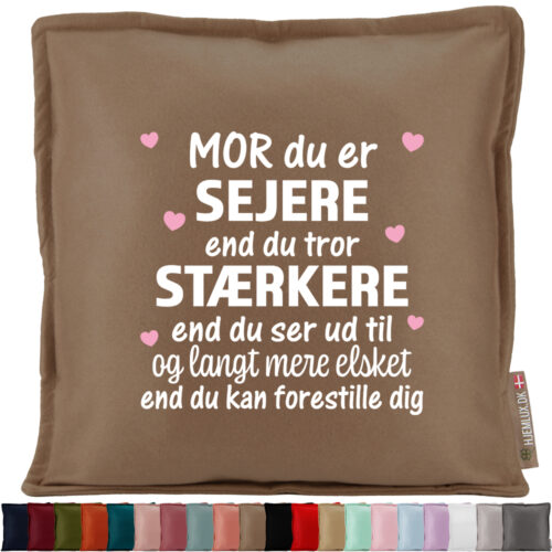 Mor du er sejere end du tror... #1 | Pyntepude i filt