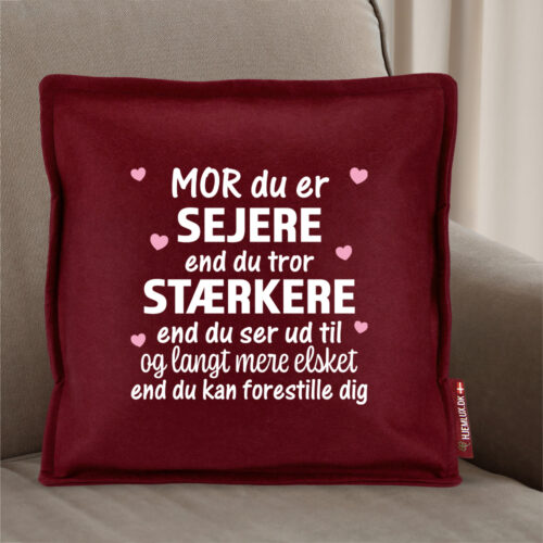 Alternative view of Mor du er sejere end du tror... #1 | Pyntepude i filt