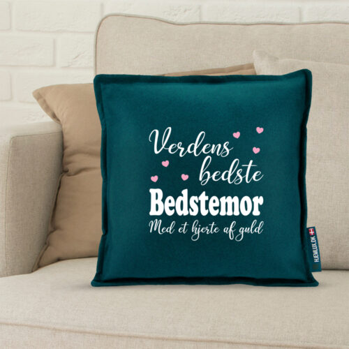 Alternative view of Verdens bedste bedstemor #1 | Pyntepude i filt