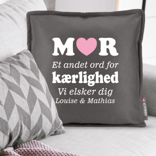 Alternative view of Mor et andet ord for kærlighed... | Pyntepude i filt