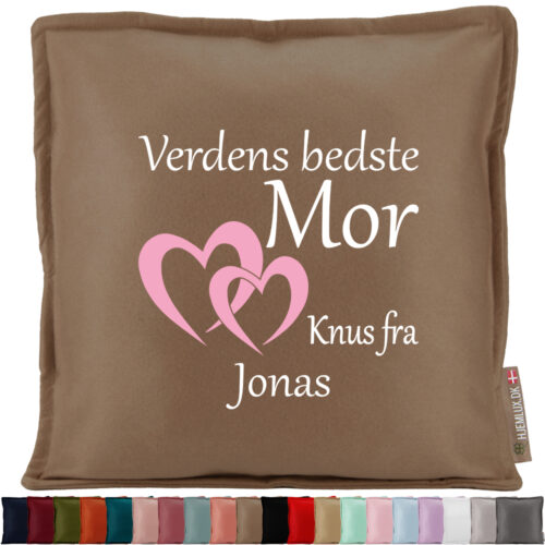 Verdens bedste mor #2 | Pyntepude i filt