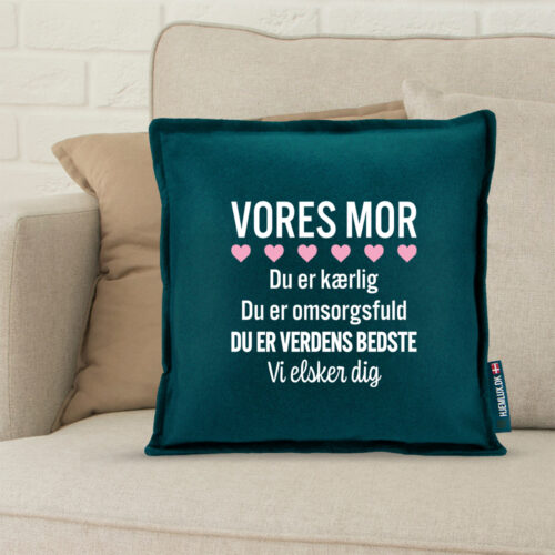 Alternative view of Min mor er verdens bedste | Pyntepude i filt