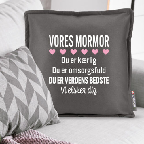 Alternative view of Min mormor er verdens bedste | Pyntepude i filt