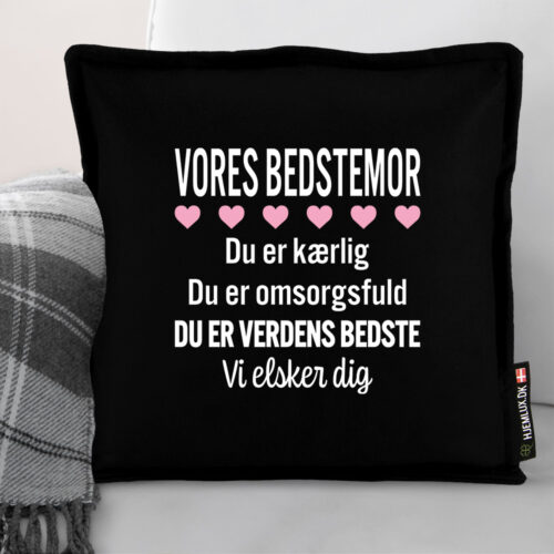 Alternative view of Min bedstemor er verdens bedste | Pyntepude i filt