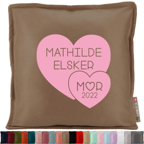 Elsker mor | Pyntepude i filt