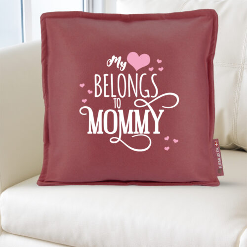 Alternative view of My heart belongs to mommy | Pyntepude i filt