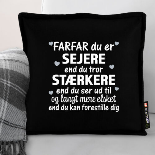 Alternative view of Farfar du er sejere end du tror... #1 | Pyntepude i filt