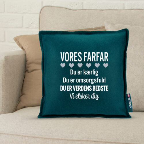 Alternative view of Min farfar er verdens bedste | Pyntepude i filt