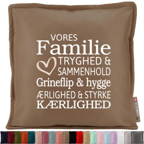 Vores familie tryghed & sammenhold… | Pyntepude i filt