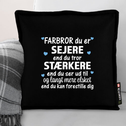 Alternative view of Farbror du er sejere end du tror... #1 | Pyntepude i filt