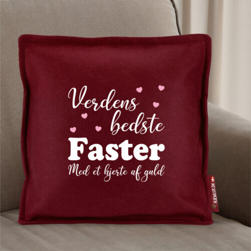 Verdens bedste faster #1 | Pyntepude i filt - Image 2