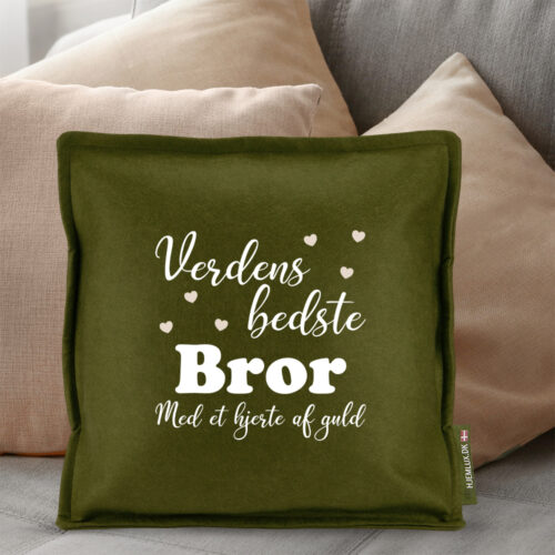 Alternative view of Verdens bedste bror #1 | Pyntepude i filt