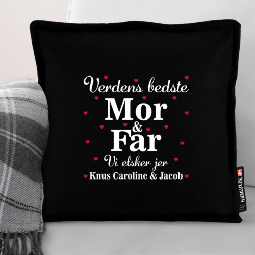 Alternative view of Verdens bedste mor & far | Pyntepude i filt