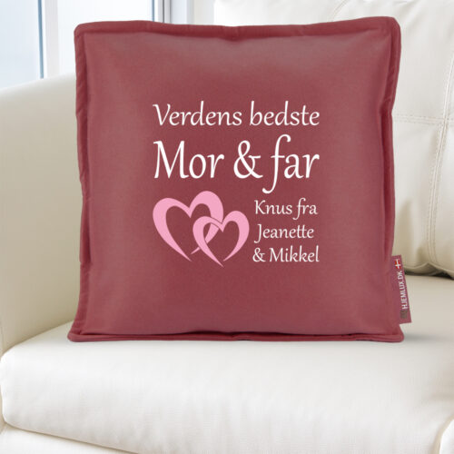 Alternative view of Verdens bedste mor & far | Pyntepude i filt