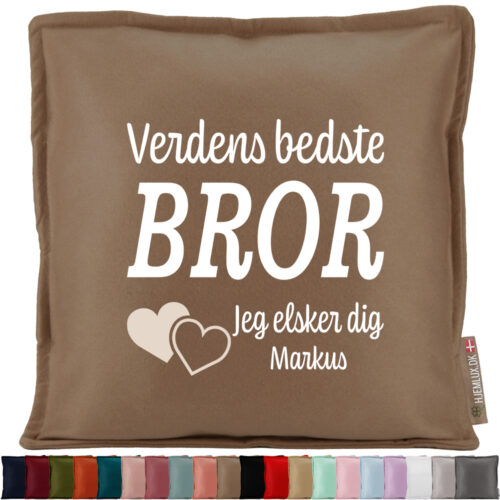 Verdens bedste bror #2 | Pyntepude i filt