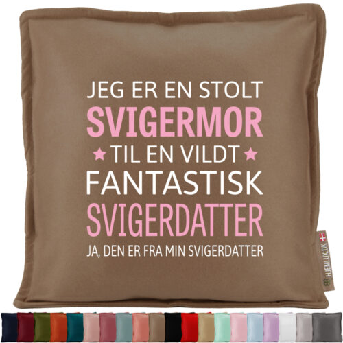 Jeg er en stolt svigermor… – svigerdatter | Pyntepude i filt