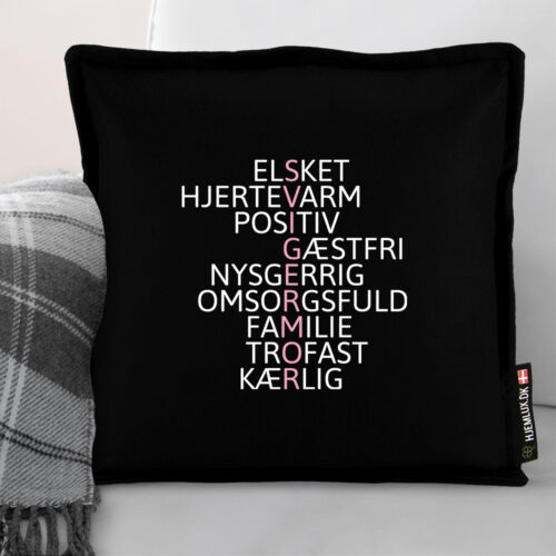 Alternative view of Svigermor kærligt ordspil | Pyntepude i filt