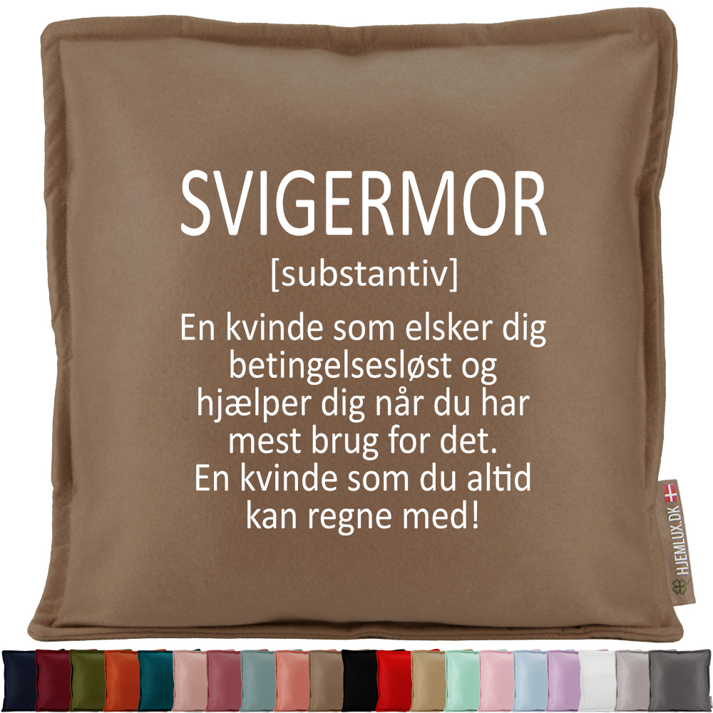 Svigermor [substantiv] | Pyntepude i filt