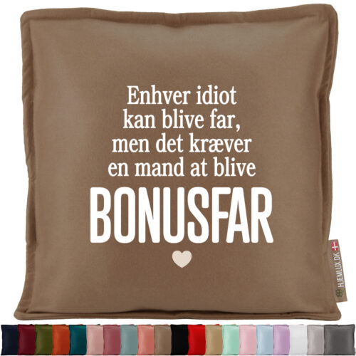 Enhver idiot kan blive far - bonusfar | Pyntepude i filt