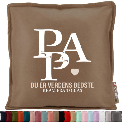 Pap, du er verdens bedste | Pyntepude i filt
