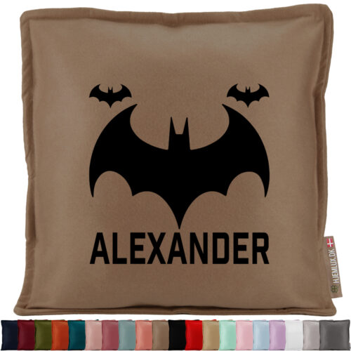 Superhero med navn #2 | Pyntepude i filt