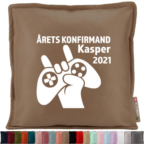 Konfirmation årets konfirmand - Gamer | Pyntepude i filt