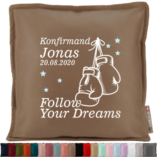 Konfirmation Follow Your Dreams - Bokser #1 | Pyntepude i filt