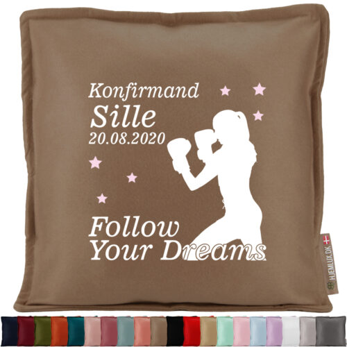 Konfirmation Follow Your Dreams - Bokser #2 | Pyntepude i filt