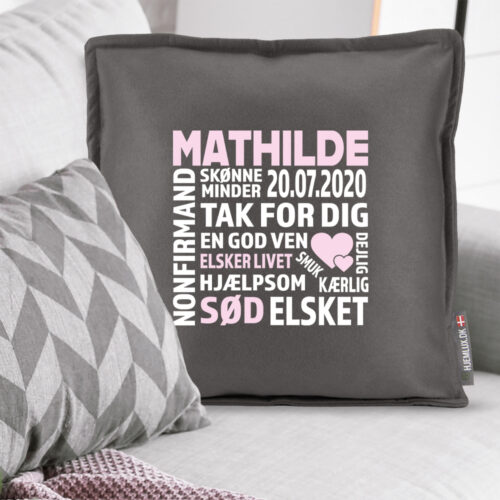 Alternative view of Nonfirmation - Tak for dig med hjerter | Pyntepude i filt