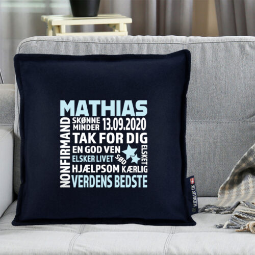 Alternative view of Nonfirmation - Tak for dig med stjerner | Pyntepude i filt