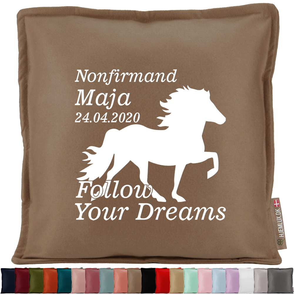 Nonfirmation Follow Your Dreams - Islandsk hest | Pyntepude i filt