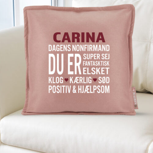 Alternative view of Nonfirmation - Dagens nonfirmand med positive ord | Pyntepude i filt