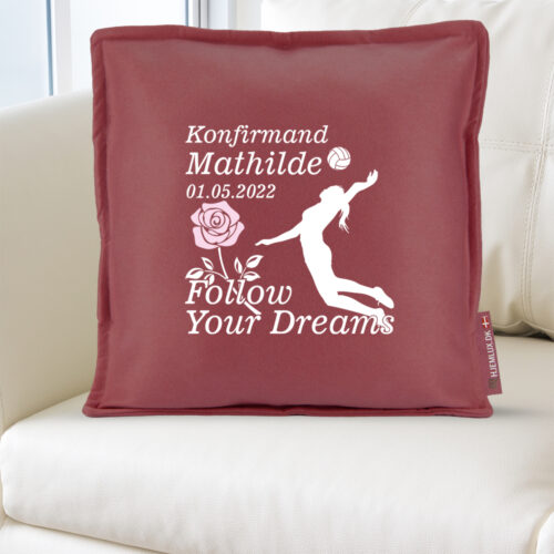 Konfirmation Follow Your Dreams - Volleyball | Pyntepude i filt - Image 2