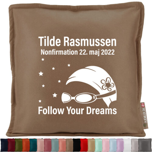 Nonfirmation - Svømning #4 | Pyntepude i filt