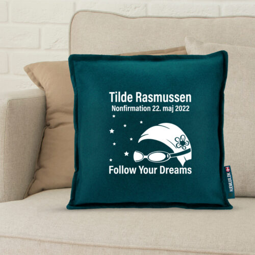 Alternative view of Nonfirmation - Svømning #4 | Pyntepude i filt